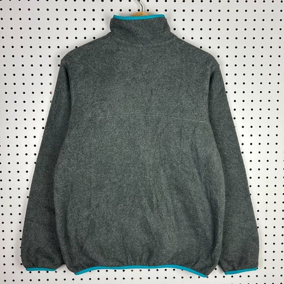 Patagonia Synchilla Snap T Fleece Sweater Women Medium Gray Tiffany 25455 SOFT - Picture 4 of 8